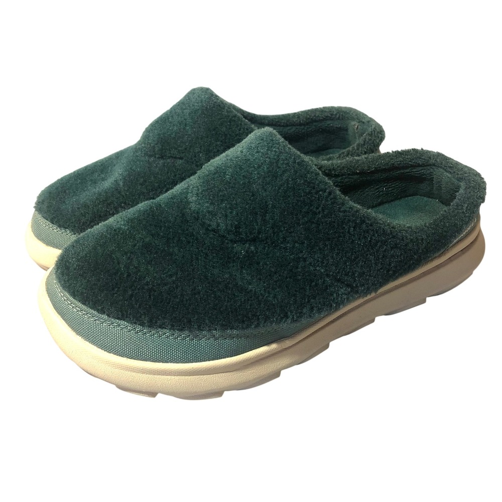 Merrell Hut Moc 2 Cozy Slides Womens 8 Hunter Green Fleece Slip On Mules Shoes - Picture 3 of 16